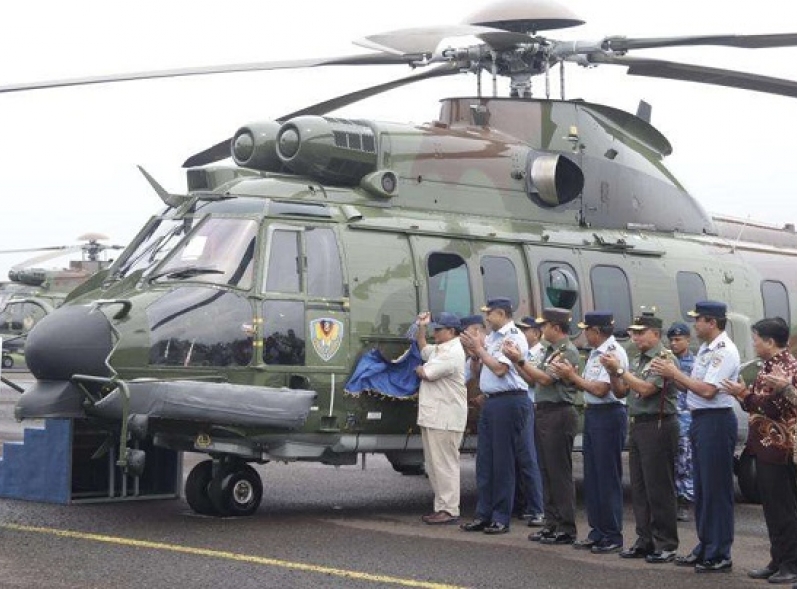Bupati Bogor-Menhan RI Hadiri Penyerahan Helikopter dan Peresmian Simulator Airbus Helicopters H225M