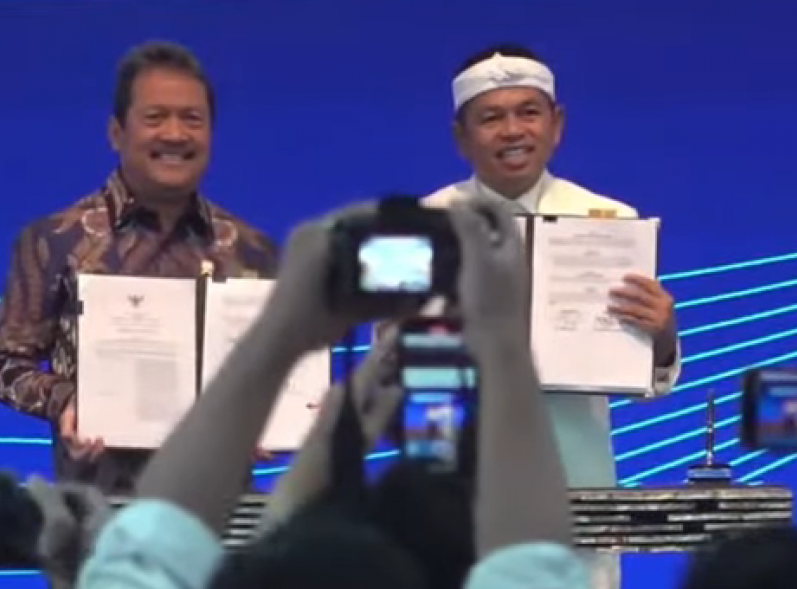 KDM Bicara Terkait Dampak Proyek Giant Sea Wall di Pantura Dalam Talkshow di Kementerian KKP