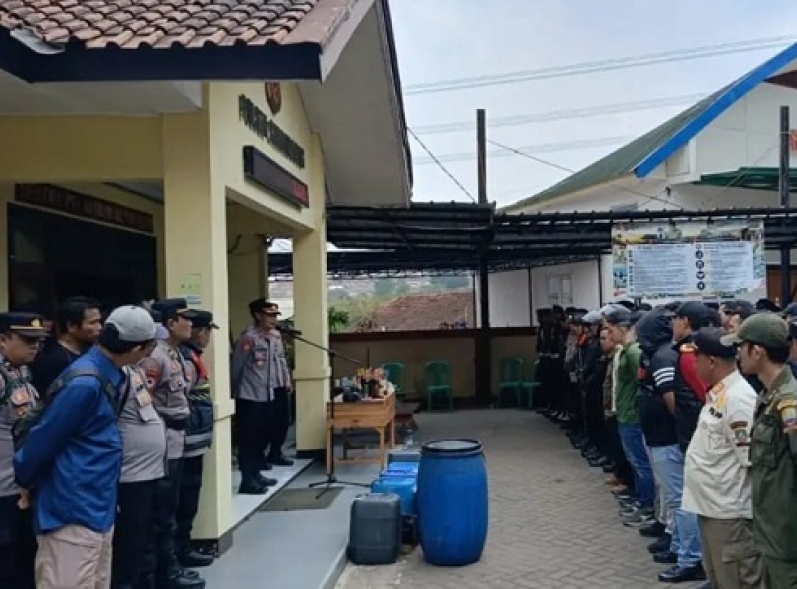 Gelar Operasi Gabungan Satgas Pemberantasan Premanisme Ciduk 25 Orang di Cimanggung Kabupaten Sumedang