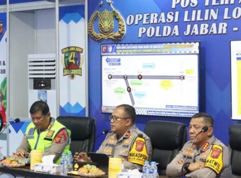 Wakapolda Jabar Tinjau Pos Terpadu Cikopo, Pastikan Pengamanan Arus Balik