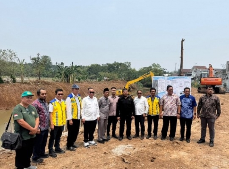 Kementerian PU Targetkan Pembangunan Tanggul Sungai Cikeas Bogor Rampung Akhir 2026