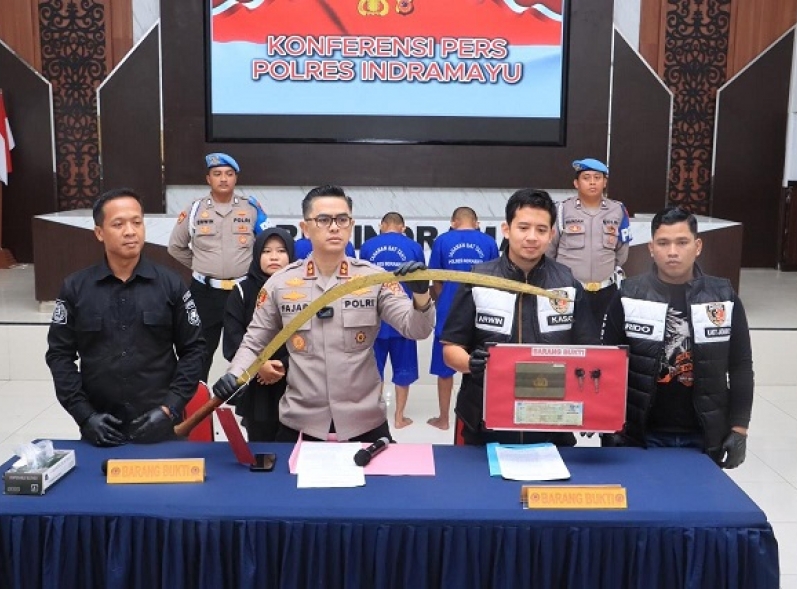 Polres Indramayu Tangkap Komplotan Begal Sadis Dua Pelaku dan Satu Penadah berhasil Diringkus