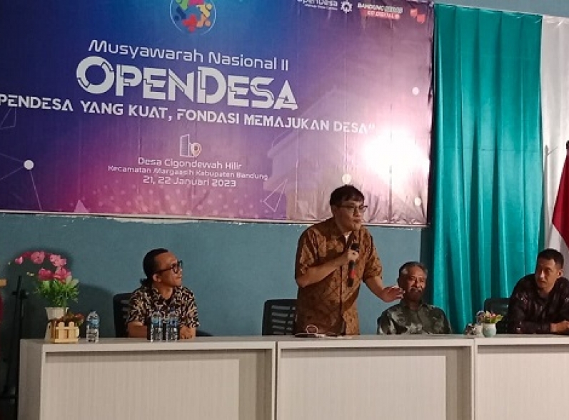Anggota DPR.RI Budiman Sudjatmiko Hadiri Musyawarah Nasional II OpenDesa