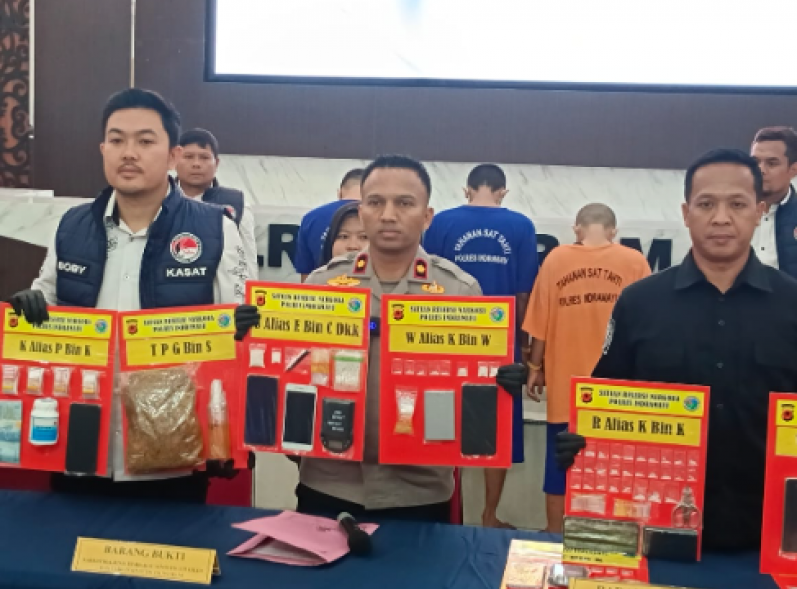 Polres Indramayu Bongkar 18 Kasus Narkoba, 21 Tersangka dan Ribuan Barbuk Berhasil di Amankan