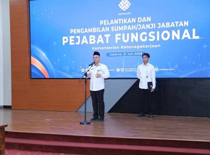 Sekjen Kemnaker: Pejabat Fungsional Harus Hadirkan Dampak Nyata bagi Masyarakat