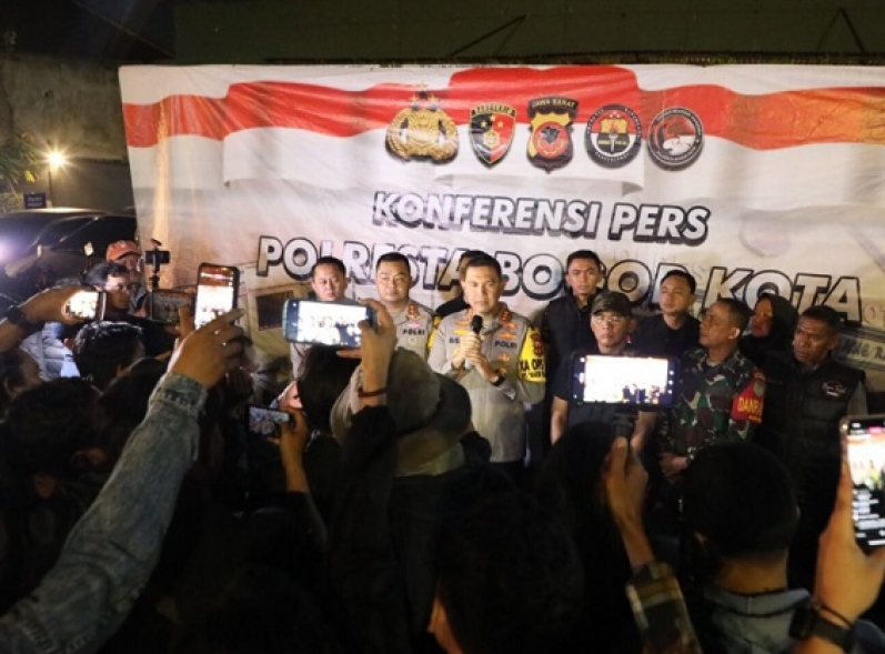 Cegah Aksi Premanisme dan Pungli, Polresta Bogor Kota dirikan pospam di pasar tumpah Jalan Merdeka