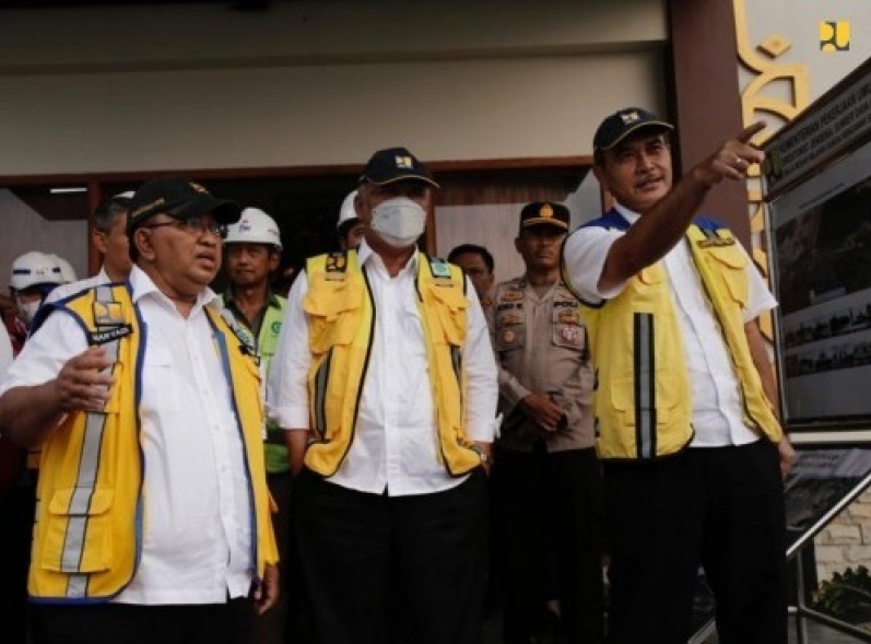 Menteri PUPR Basuki Hadimuljono Optimistis Pembangunan Bendungan Jlantah di Karanganyar Rampung Pada Desember 2023
