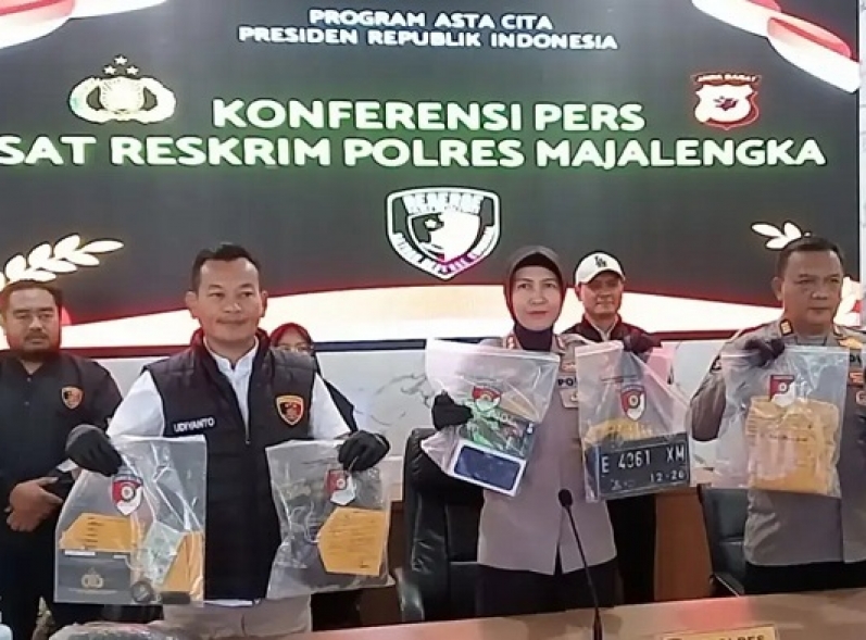 Polres Majalengka Ringkus Komplotan Begal Sadis yang Beraksi di Cigasong