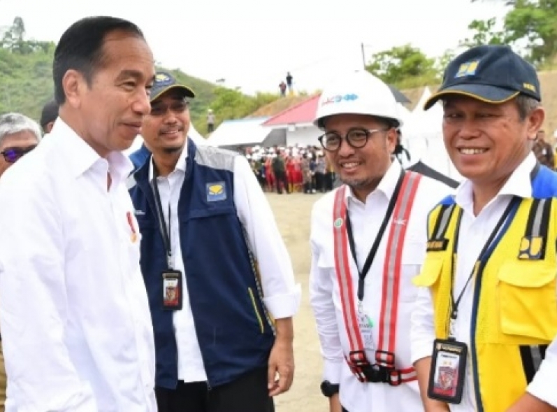 Ditinjau Jokowi, Hutama Karya Optimis Proyek Bendungan Bulango Ulu Rampung Akhir Tahun 2024