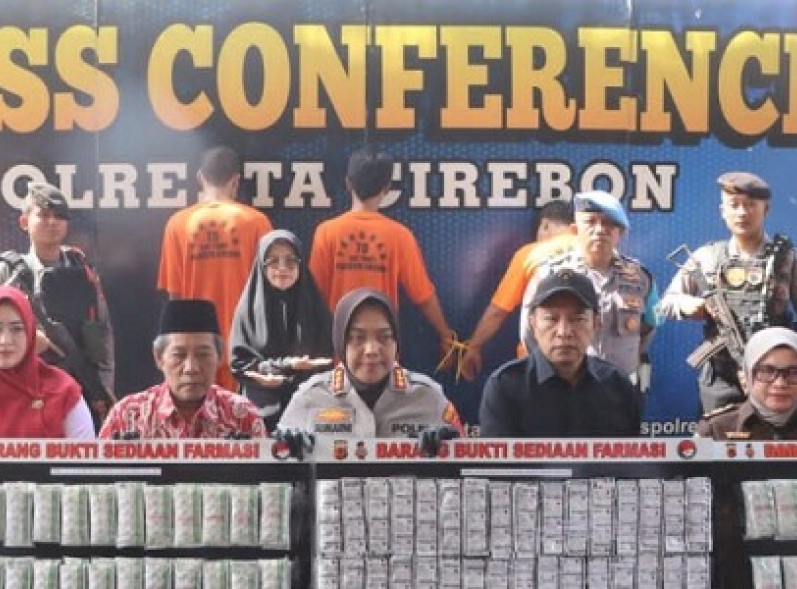 Polresta Cirebon Tangkap 3 Tersangka dan Sita Belasan Ribu Obat Keras