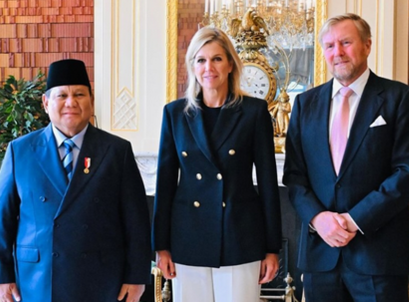 Kedatangan Presiden Prabowo Disambut Raja dan Ratu Belanda di Istana Huis ten Bosch